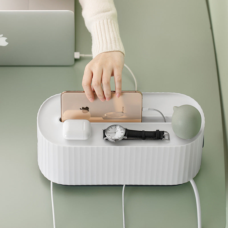 Power Strip Wire Case Cable Storage Box - HomeTidy UK