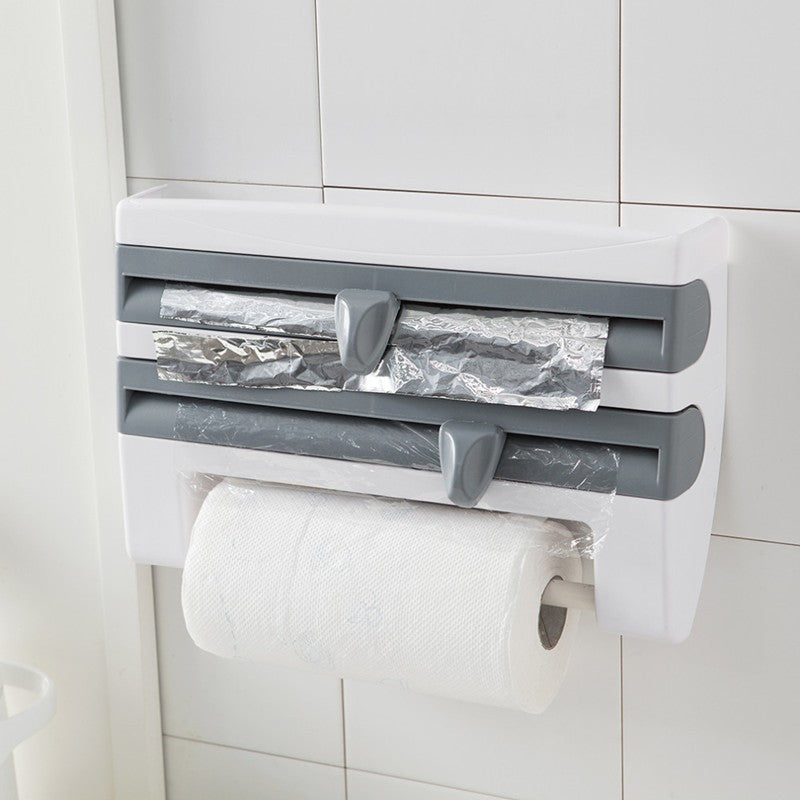 4-In-1 Kitchen Roll Holder Dispenser - HomeTidy UK