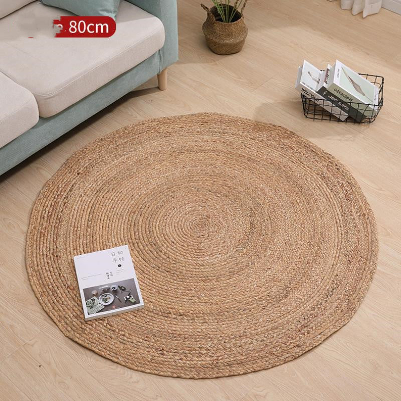 Round Rattan Carpet - HomeTidy UK