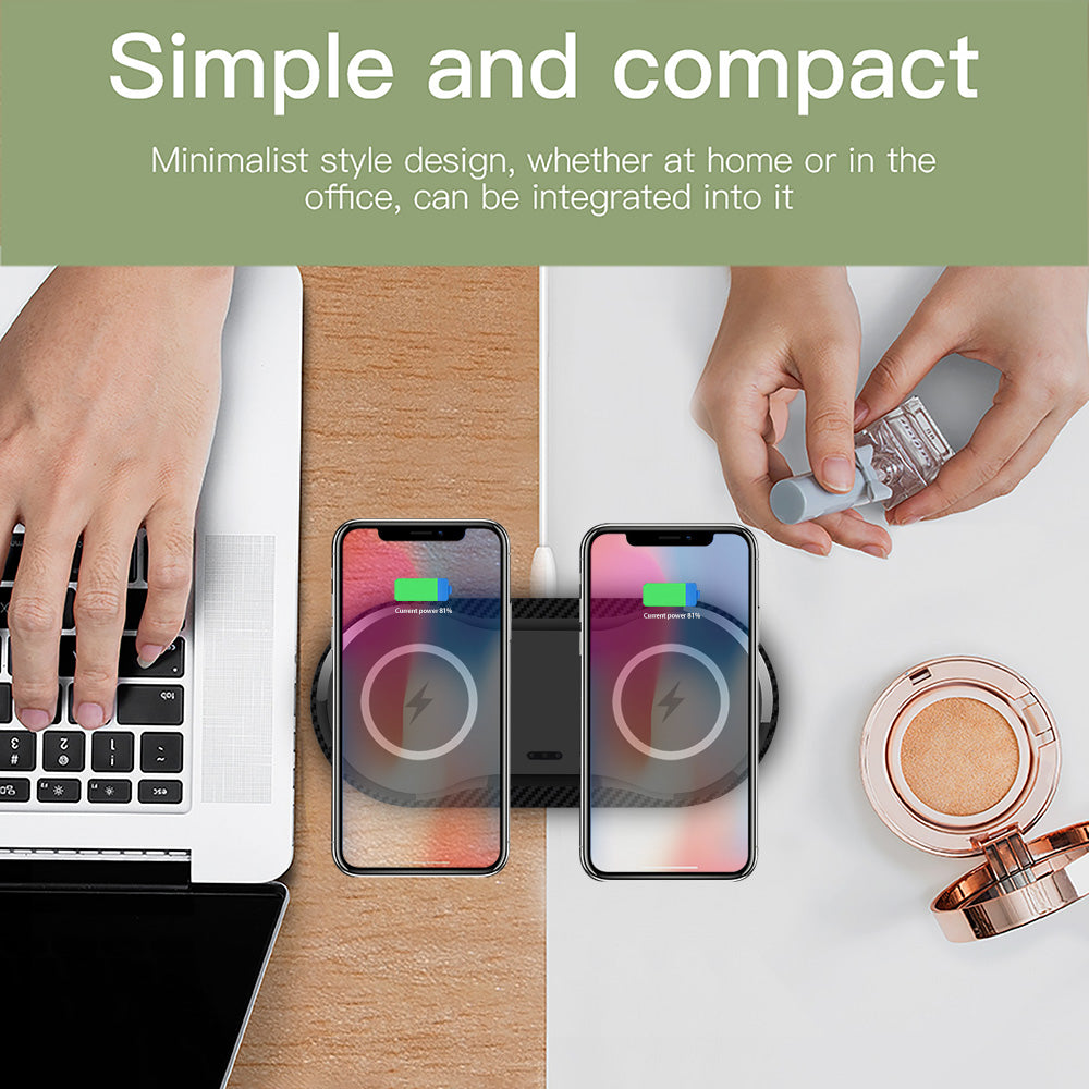 Wireless Dual Mobile Phone Charger - HomeTidy UK