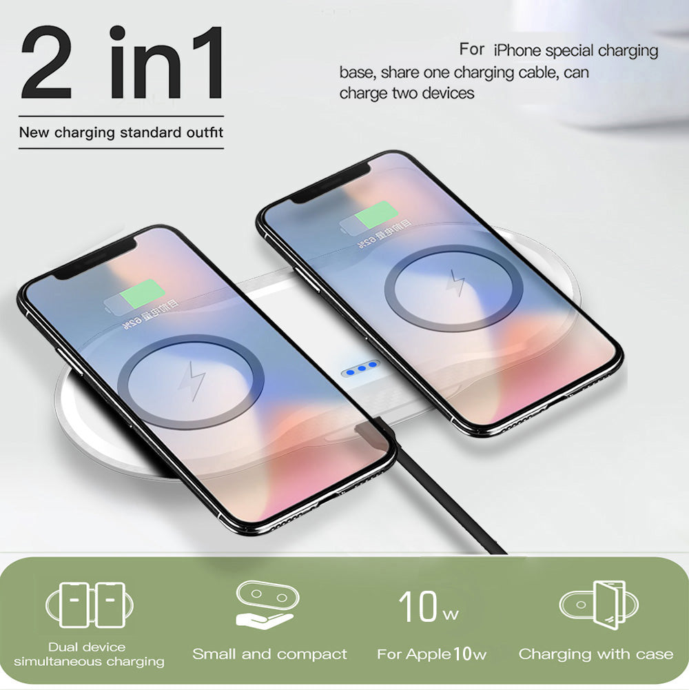 Wireless Dual Mobile Phone Charger - HomeTidy UK