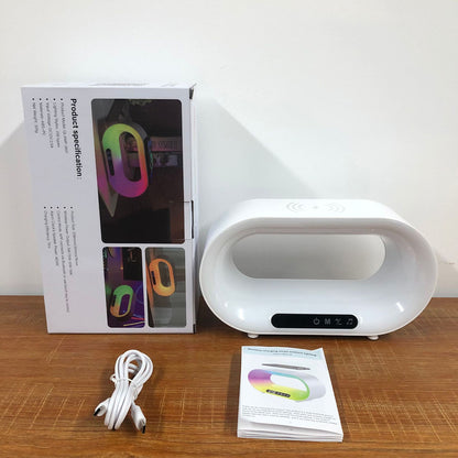 Multi-function 3 In 1 LED Night Light, Wireless Charger and Alarm Clock - HomeTidy UK