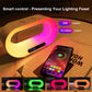 Multi-function 3 In 1 LED Night Light, Wireless Charger and Alarm Clock - HomeTidy UK