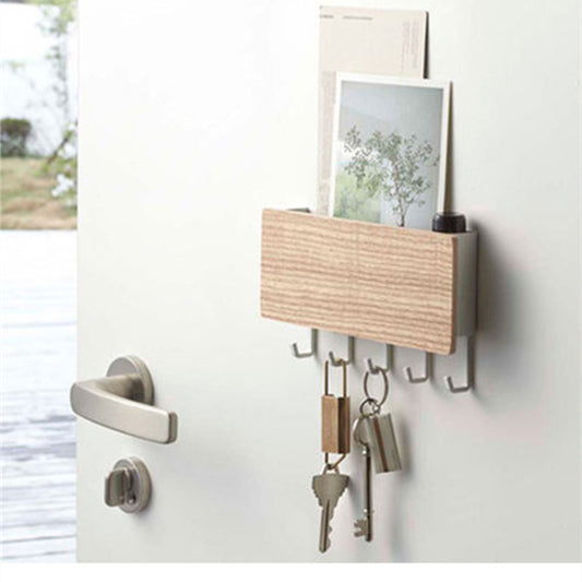 Wooden Key Holder With Storage - HomeTidy UK