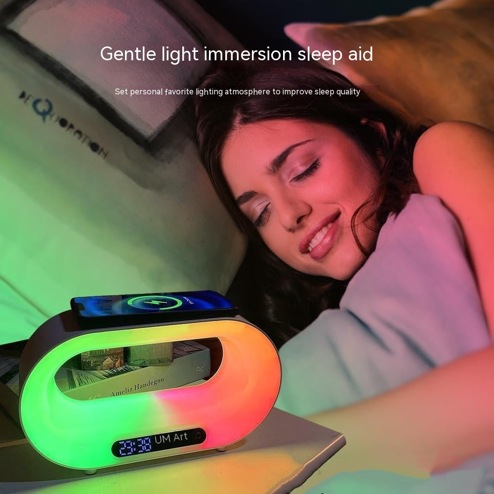 Multi-function 3 In 1 LED Night Light, Wireless Charger and Alarm Clock - HomeTidy UK