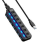 High-speed 30 Hub With 4 Ports And Individual Onoff Switches - HomeTidy UK